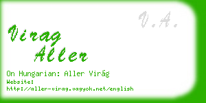 virag aller business card
